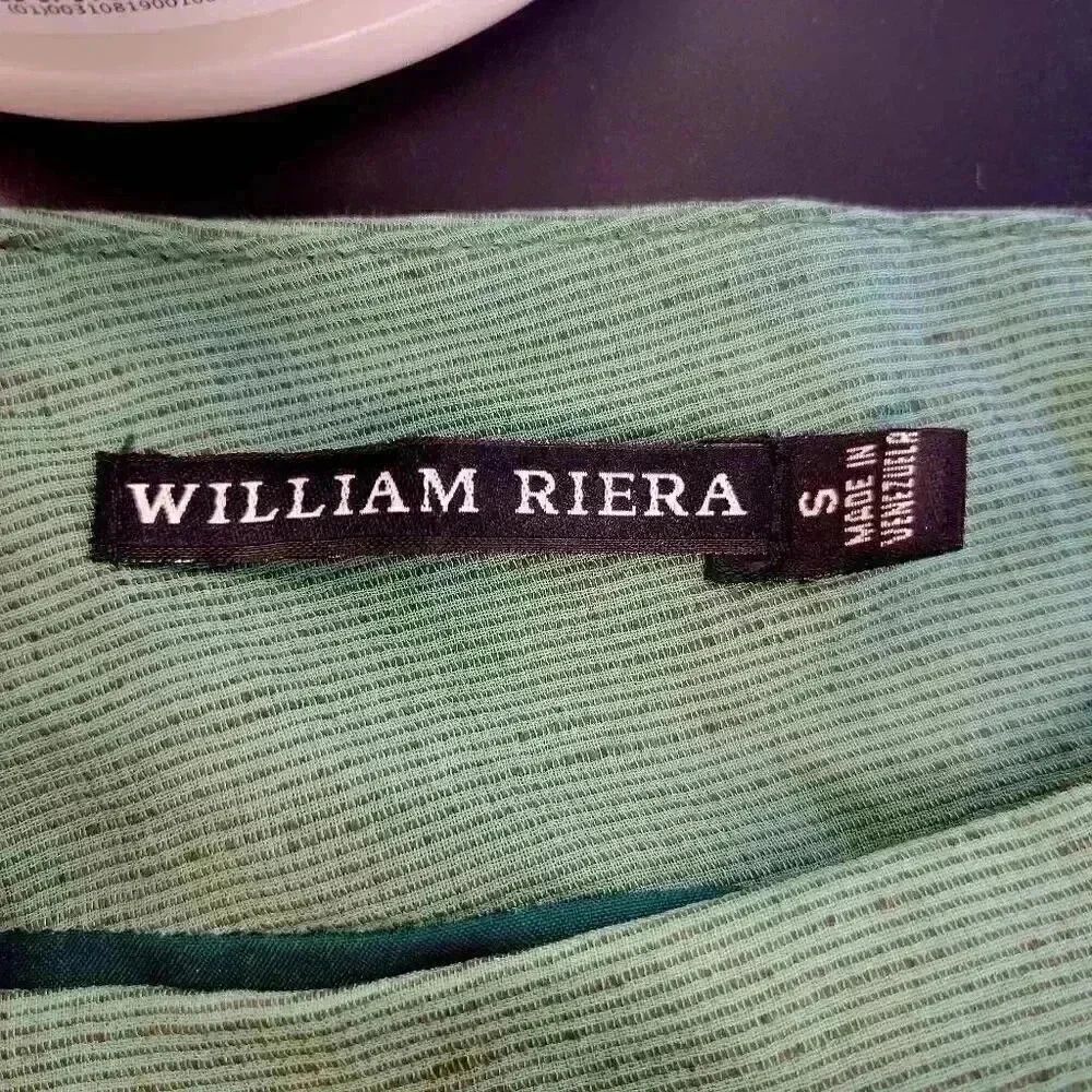 William Riera Women's Teal Viscose A-Line Lined Skirt NEW - Picture 8 of 8